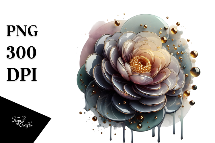 Glossy Zinnia PNG