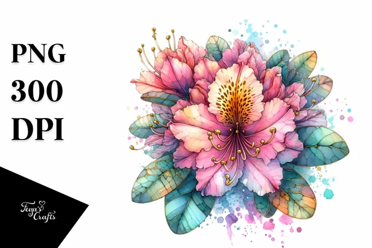 Vibrant Rhododendron PNG