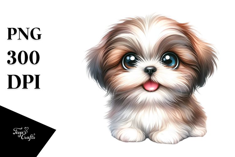 Shih Tzu Clipart Image 13