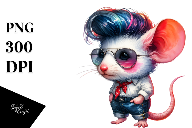 Cool Posing Mouse, Transparent PNG