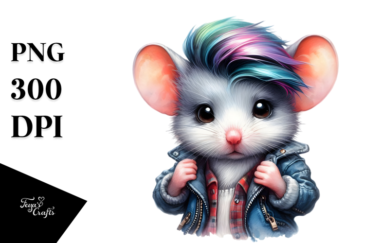 Cool Posing Mouse, Transparent PNG