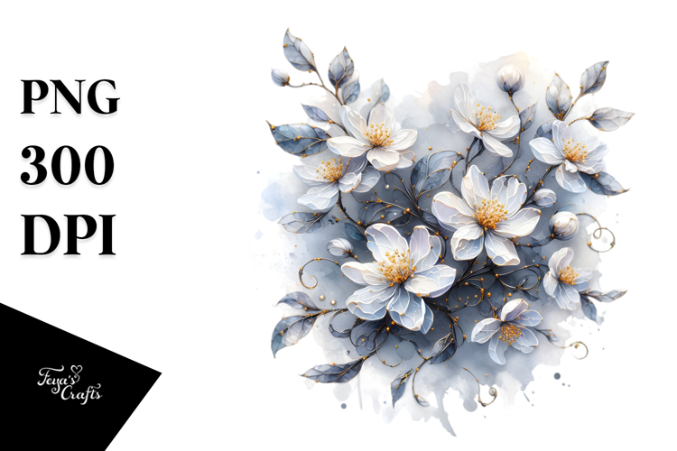 Abstract Detailed Jasmine Like Material