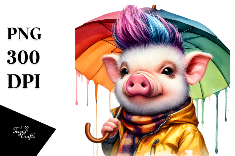 Cool Posing Pig, Transparent PNG