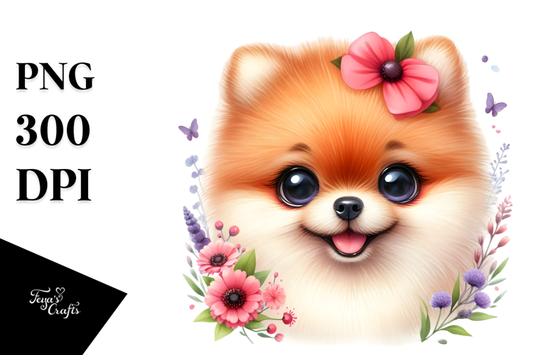 Pomeranian Clipart Image 11