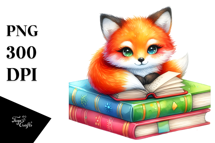 Colorful Cute Fox PNG