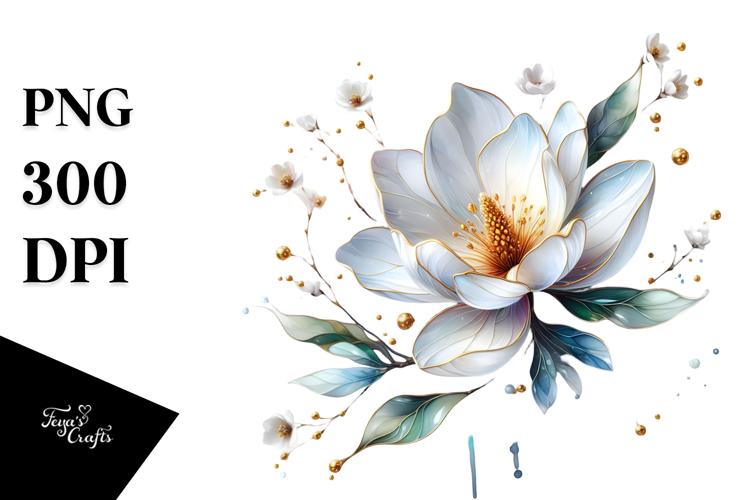 Magnolia Clipart Image 16