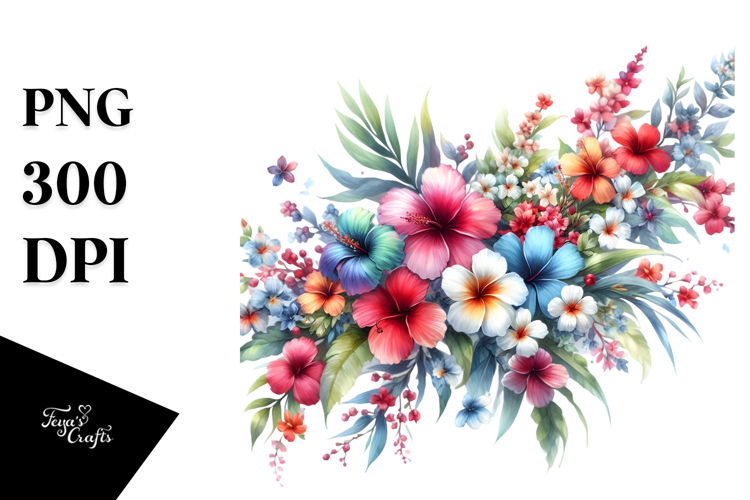 Hawaiian Flowers Clipart Image 11