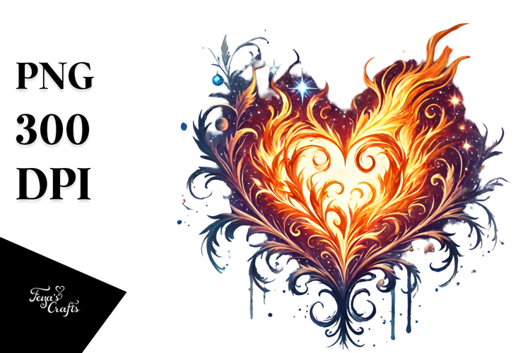 Fire Heart PNG
