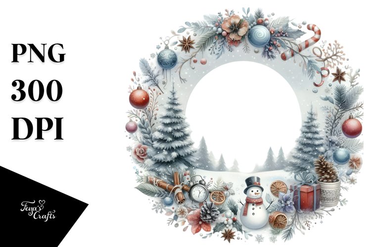 Pastel Christmas Image with Large Text