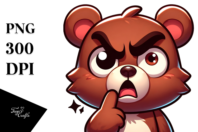 Cute Cartoon Bear Design, Trending PNG