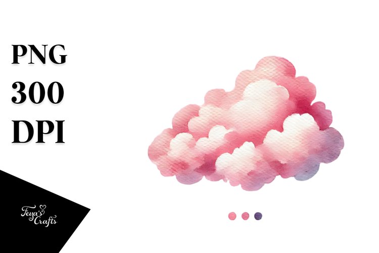 Simple Pinkish Cloud PNG example image 1