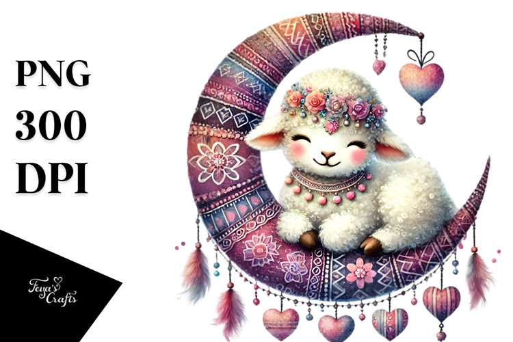Cute Moon Clipart Image 9