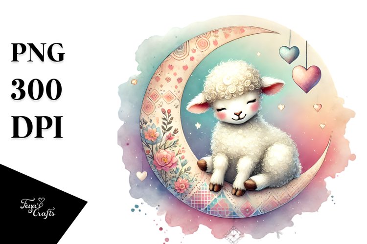 Cute Moon Clipart Image 7