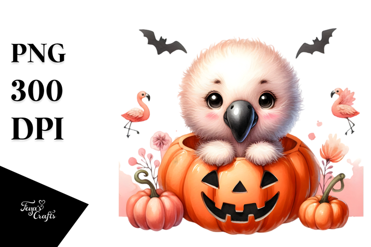 Cute Flamingo Clipart Image 14