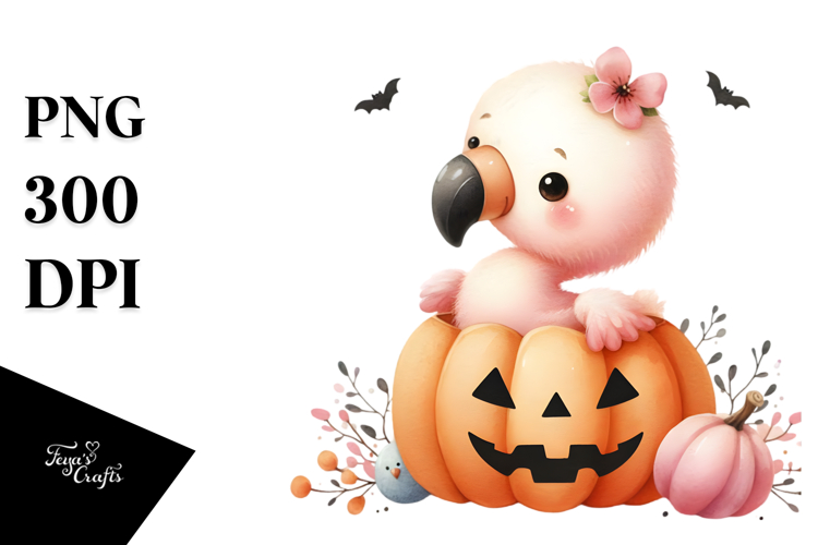 Cute Flamingo Clipart Image 13