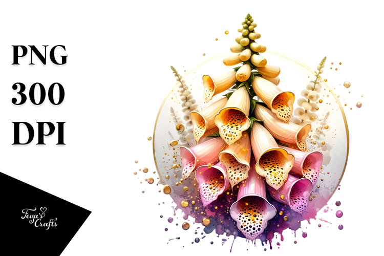 Glossy Foxglove PNG example image 1