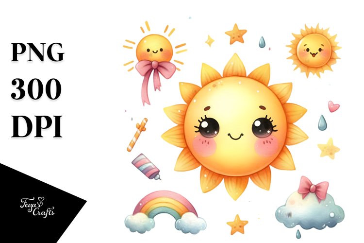 Cute Sun Heart PNG