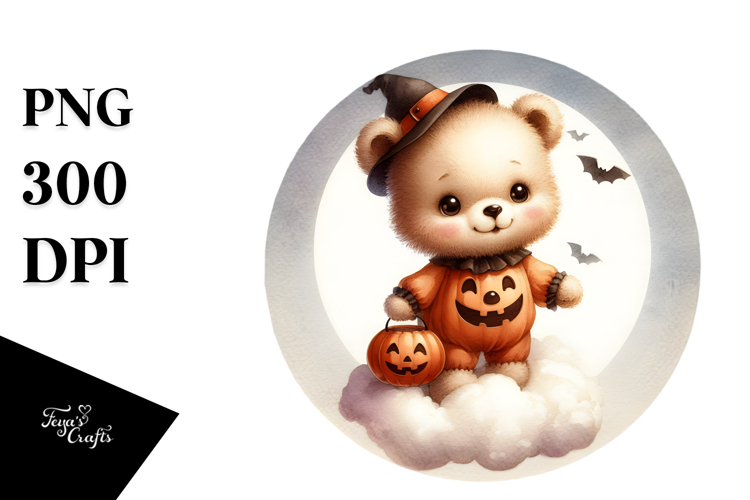Cute Baby Bear Halloween Image