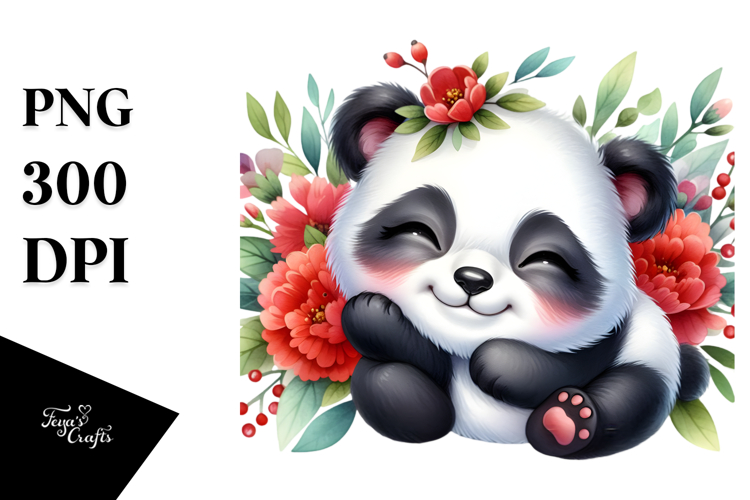 Cute Panda Clipart Image 16
