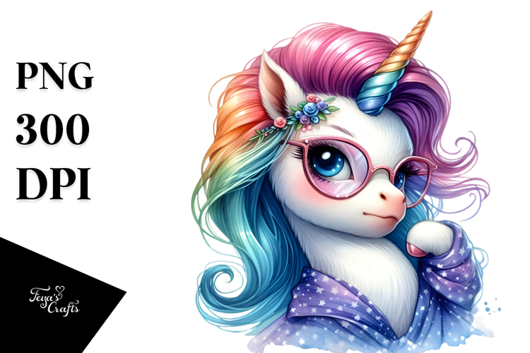 Funny Baby Unicorn Posing