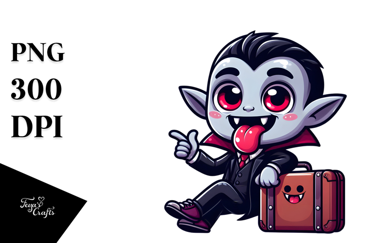 Cute Vampire Clipart Image 11