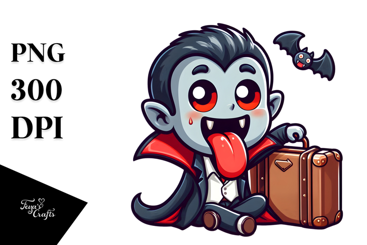Cute Vampire Clipart Image 9