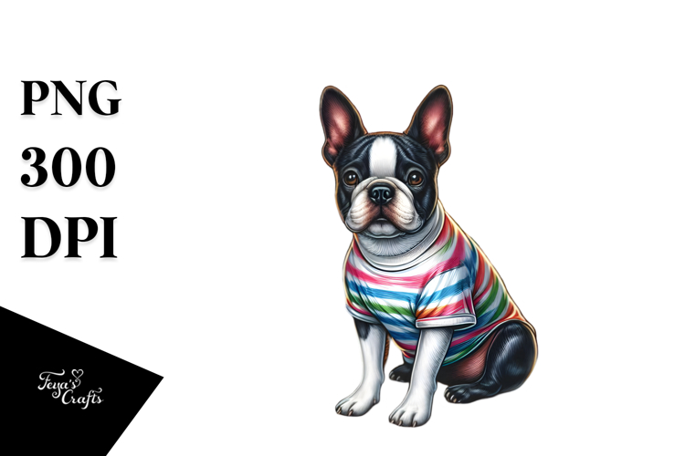 Boston Terrier Clipart Image 8