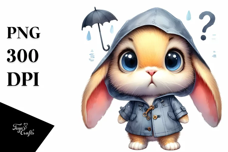 Watercolor Expressive Standing Raincoat | Sublimation