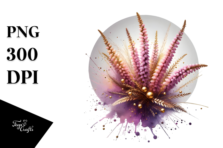 Abstract Heather Splash PNG