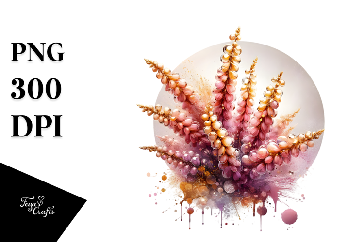 Abstract Heather Splash PNG