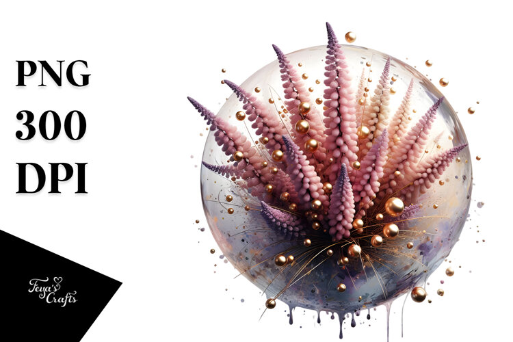 Abstract Heather Splash PNG example image 1