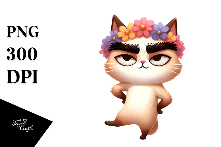 Silly Cat with Mock Seriousness