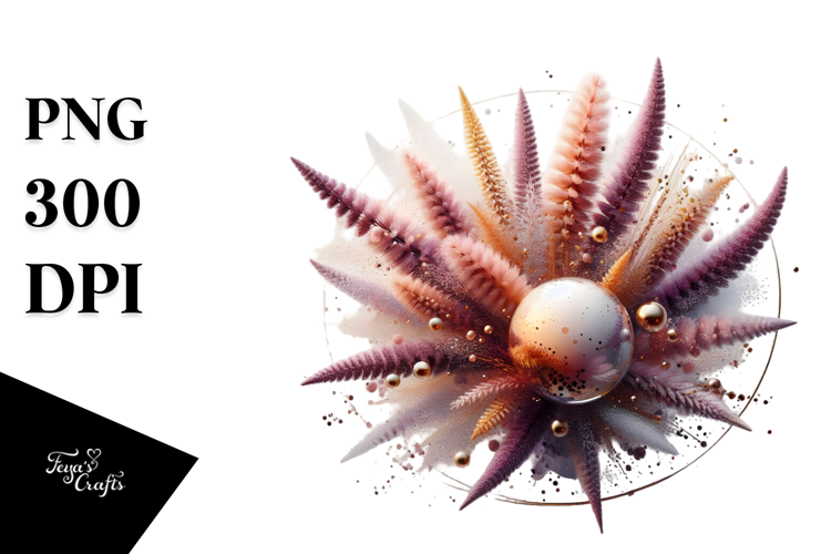 Abstract Heather Splash PNG