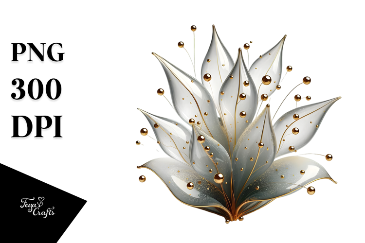 Abstract Snowdrop Splash PNG