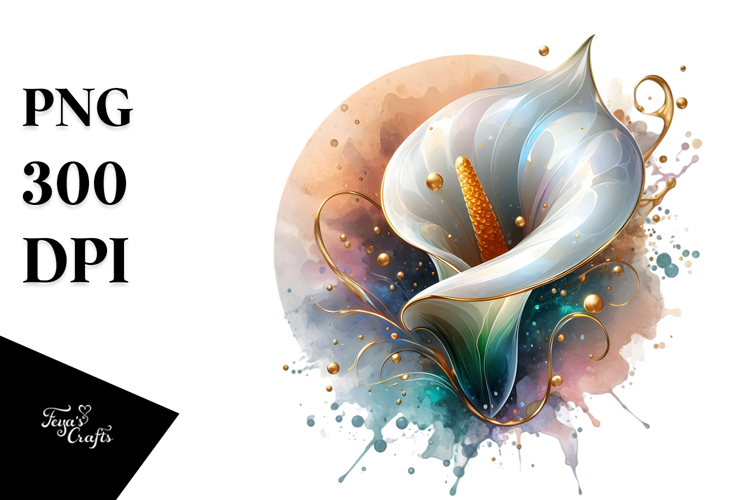 Glossy Calla Lily PNG