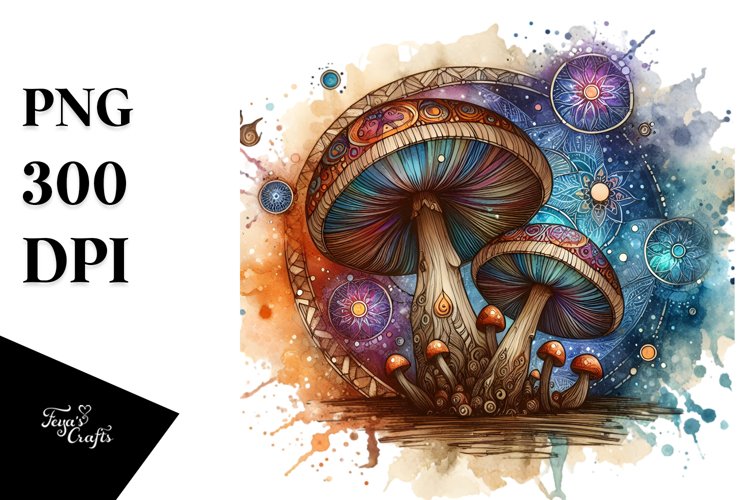Mystical Celestial Wooden Stained PNG