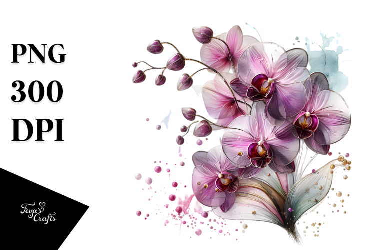 Orchid Clipart Image 24
