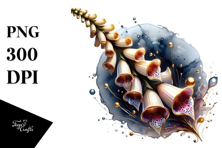 Glossy Foxglove PNG