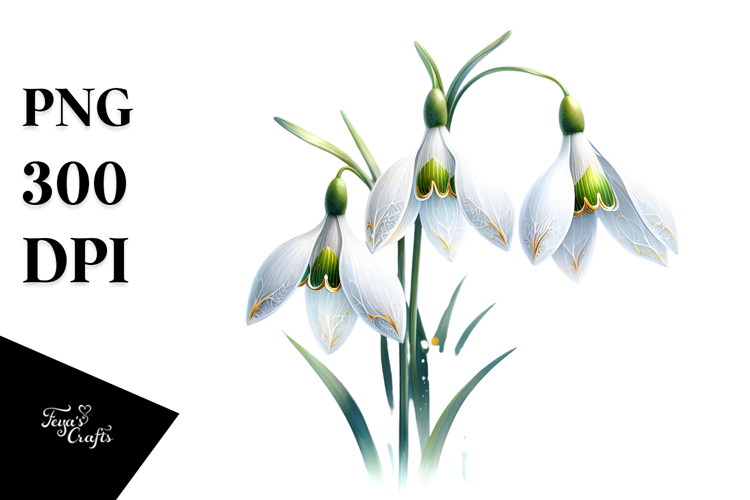 Snowdrop Sublimation PNG