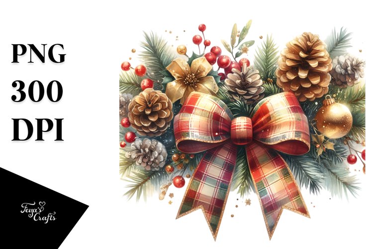 Christmas Bow Clipart Image 13