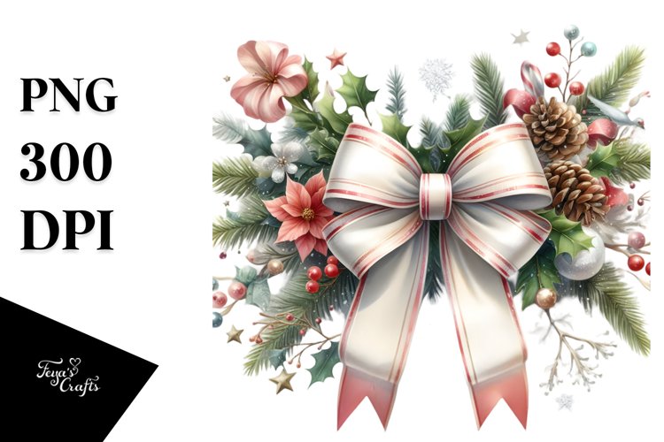 Christmas Bow Clipart Image 12