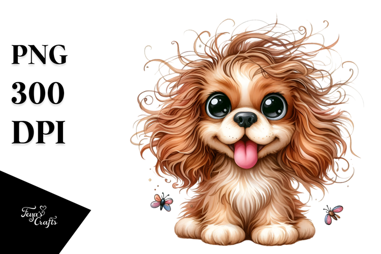 Whimsical Cocker Spaniel PNG
