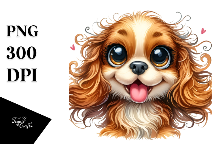Whimsical Cocker Spaniel PNG
