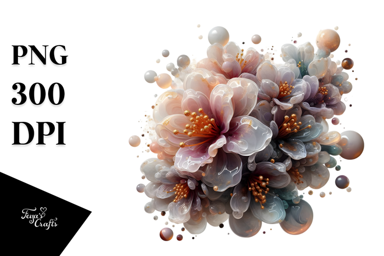Abstract Rhododendron Splash PNG