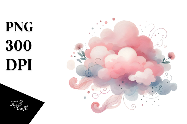 Very Simple Pinkish Cloud PNG