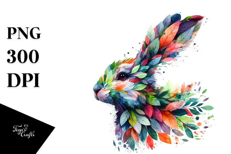 Abstract Vibrant Watercolor Rabbit , 20 oz Tumbler
