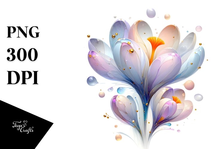 Abstract Glossy Crocus