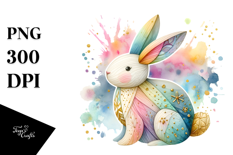 Colorful Bunny PNG