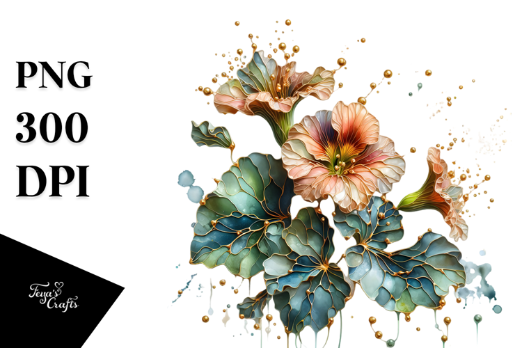 Abstract Nasturtium PNG