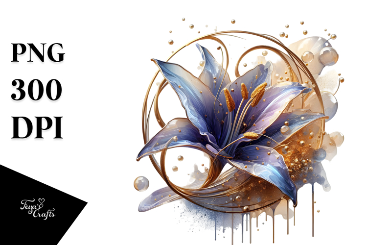 Abstract Lobelia, Transparent PNG